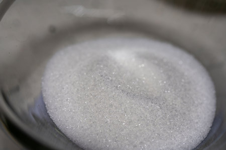 Close up shot of the sugar, the baking materials.