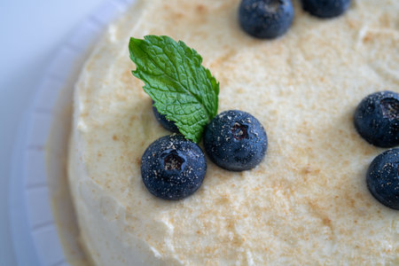 Blueberry cheesecake.