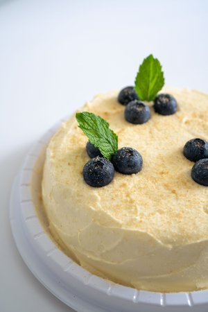 Blueberry cheesecake.