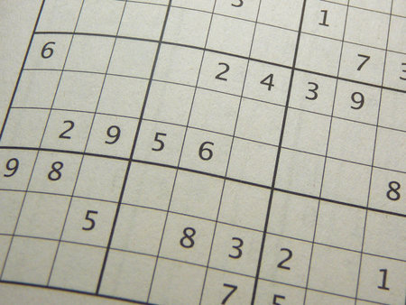 Free squareses in sudoku game.の写真素材