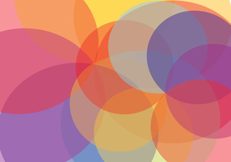 Abstract background from a lot of colored circles.のイラスト素材