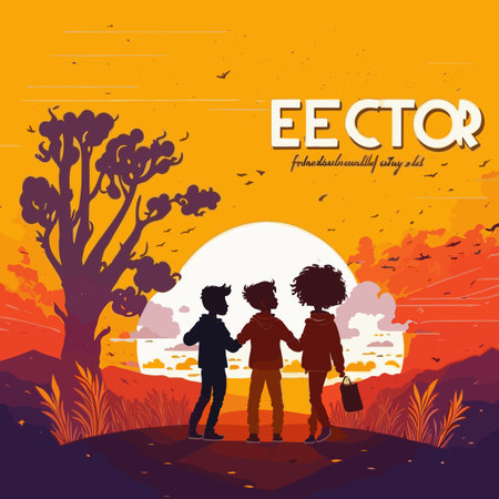 Ecology concept with people silhouettes design, vector illustration eps 10のイラスト素材
