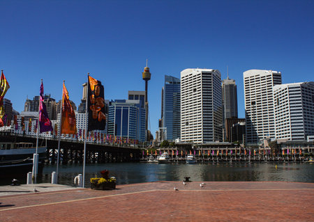 Docklands in Sydney Australiaの写真素材