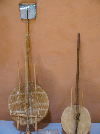 Traditional indian music instrument made from reed and bamboo sticks.の写真素材