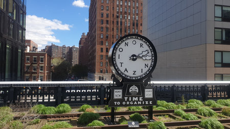 View of New York City train station
