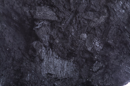 coal, carbon nugget ibackground textureの写真素材