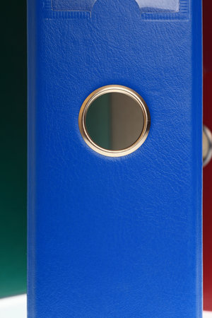 office folders binder backgroundの写真素材