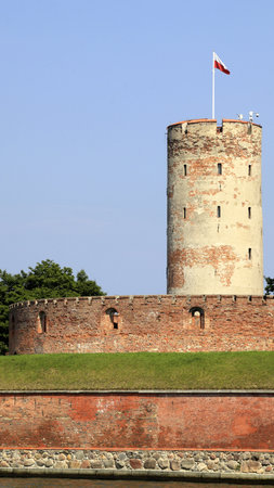 Famous Wisloujscie fortress in Gdansk, Poland outdoor Polish Danzig, Danzingのeditorial素材