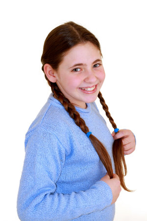smiling gilrの写真素材