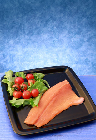 salmon filletの写真素材