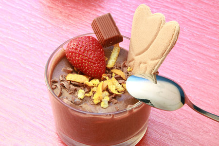 chocolate mousseの写真素材