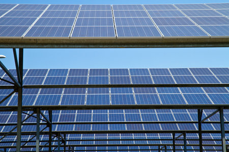 Solar energy plants の写真素材