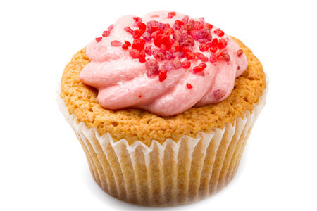 strawberry cupcakeの写真素材