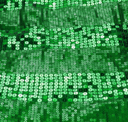 green sequin background の写真素材