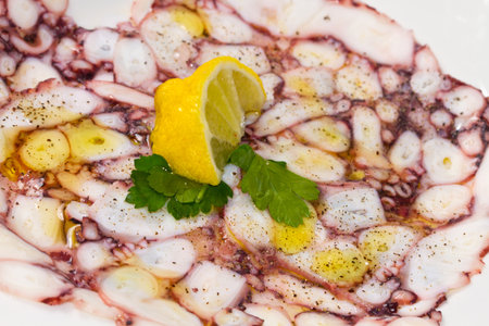 octopus carpaccioの写真素材