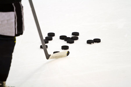 ice hockey playerの写真素材