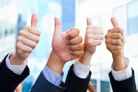 Business People with Thumbs Up の写真素材