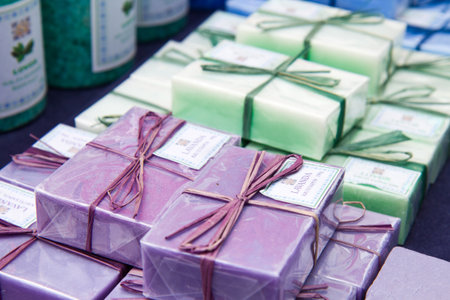 homemade natural soap のeditorial素材