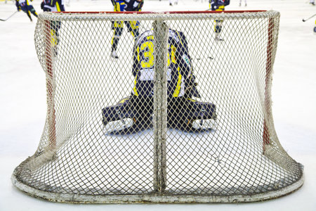 ice hockey goalieの写真素材