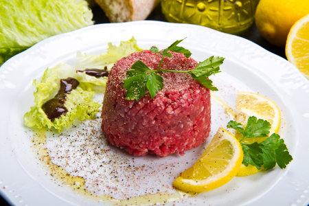 tasty Steak tartareの写真素材
