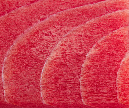 tuna sashimi isolated on white background
