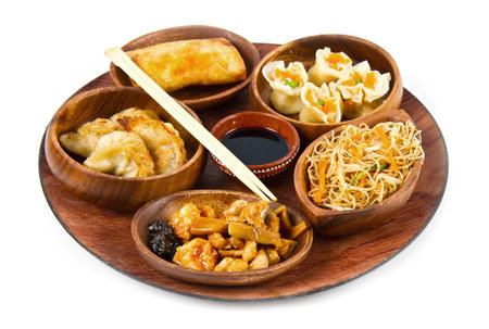mixed chinese foodの写真素材