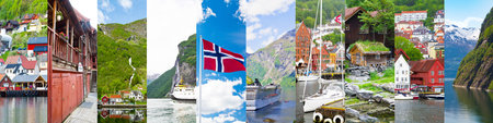 photo collage of Norwayの写真素材