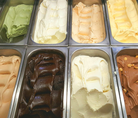 assorted ice cream parlorの写真素材