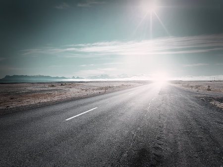 desert highwayの写真素材