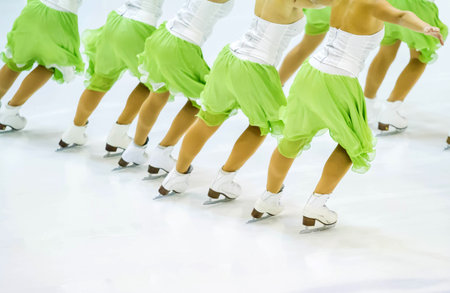 ice skatingの写真素材