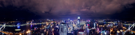 Chongqing 360 degree panorama night view