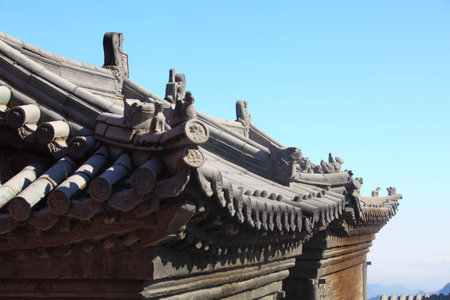 Wudang mountain ancient architectureの写真素材
