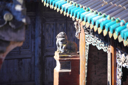 Wudang mountain ancient architectureの写真素材