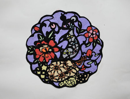 Paper-cut artの写真素材