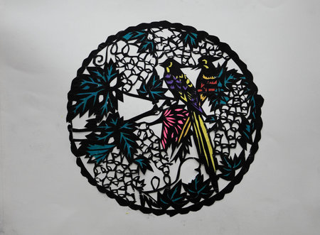 Paper-cut artの写真素材