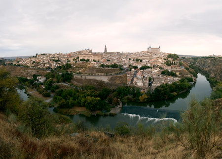 Panoramic of the city of Toledoの写真素材