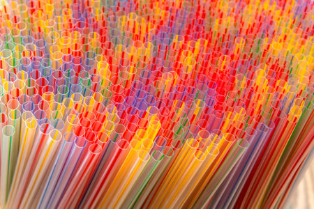 a cocktail stick colored plasticの写真素材