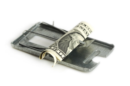 free money, like cheese is only in a mousetrapの写真素材