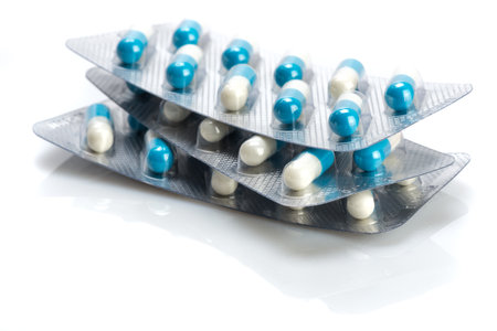 medication - medicine capsules packed in blister