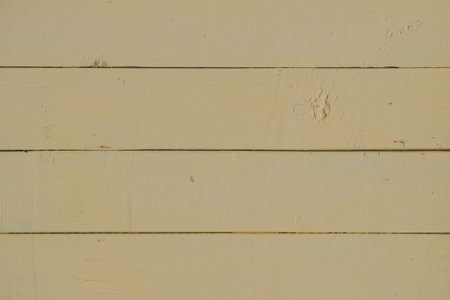 old board painted in a beige paint - Backgroundの写真素材