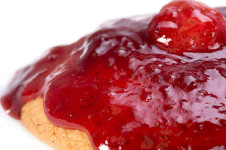 biscuits and strawberry jam, and the whole berry