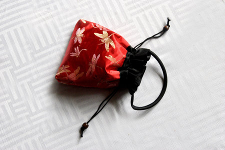 Package, packet, red, blackの写真素材