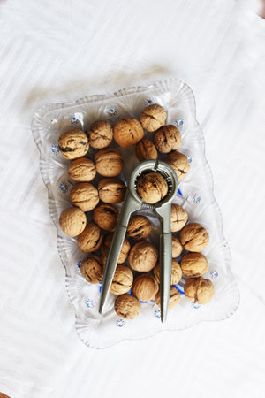 Walnut, many, much, clampsの写真素材