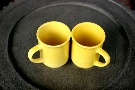 Cup, many, white, red, drink, flow, glassの写真素材