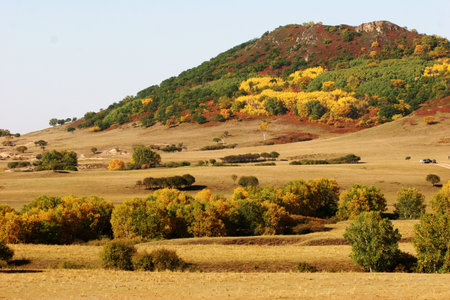 Hill colorfulの写真素材