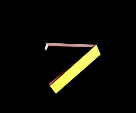  Isolated in a black cardboard background