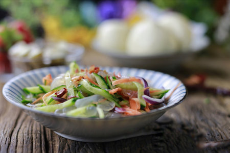 a plate vegetable dish