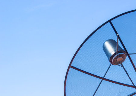 Satellite disk for tv.の写真素材