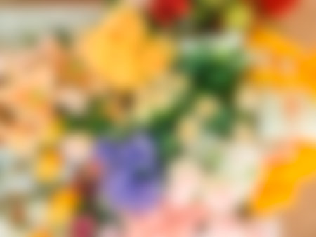 Sweet color flowers in blur style for background.の写真素材