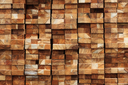 Wood timber construction material for background and texture.